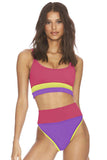 Color Block Spaghetti Strap Two-Piece Swim Set - Trendsi - Flyclothing LLC