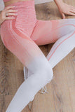 Gradient High Waist Sports Leggings - Trendsi - Flyclothing LLC