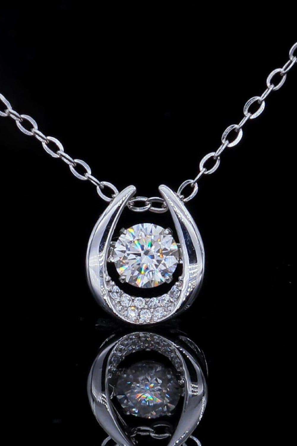 Moissanite Zircon Pendant Necklace - Trendsi - Flyclothing LLC