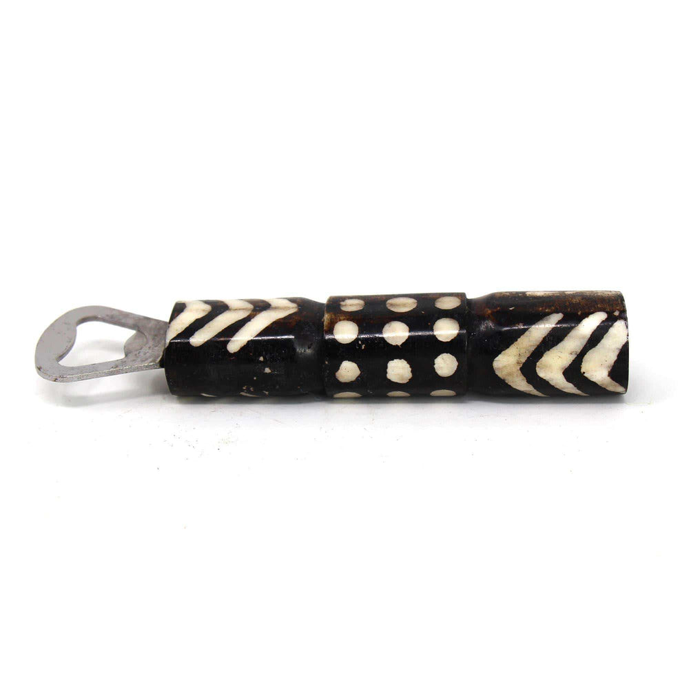 African Batik Bone Bottle Opener, Mixed Designs - Jedando - Flyclothing LLC