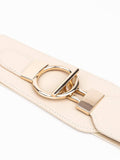 PU Elastic Wide Belt with Alloy Buckle - Trendsi - Flyclothing LLC