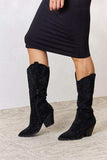 Forever Link Rhinestone Knee High Cowboy Boots - Trendsi - Flyclothing LLC