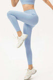 High Waist Skinny Active Pants - Trendsi - Flyclothing LLC