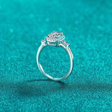 1 Carat Moissanite 925 Sterling Silver Ring - Trendsi - Flyclothing LLC
