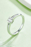 Moissanite 925 Sterling Silver Solitaire Ring - Trendsi - Flyclothing LLC