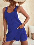Full Size Scoop Neck Romper with Pockets - Trendsi - Flyclothing LLC