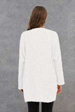 Pocketed Open Front Long Sleeve Cardigan - Trendsi - Flyclothing LLC