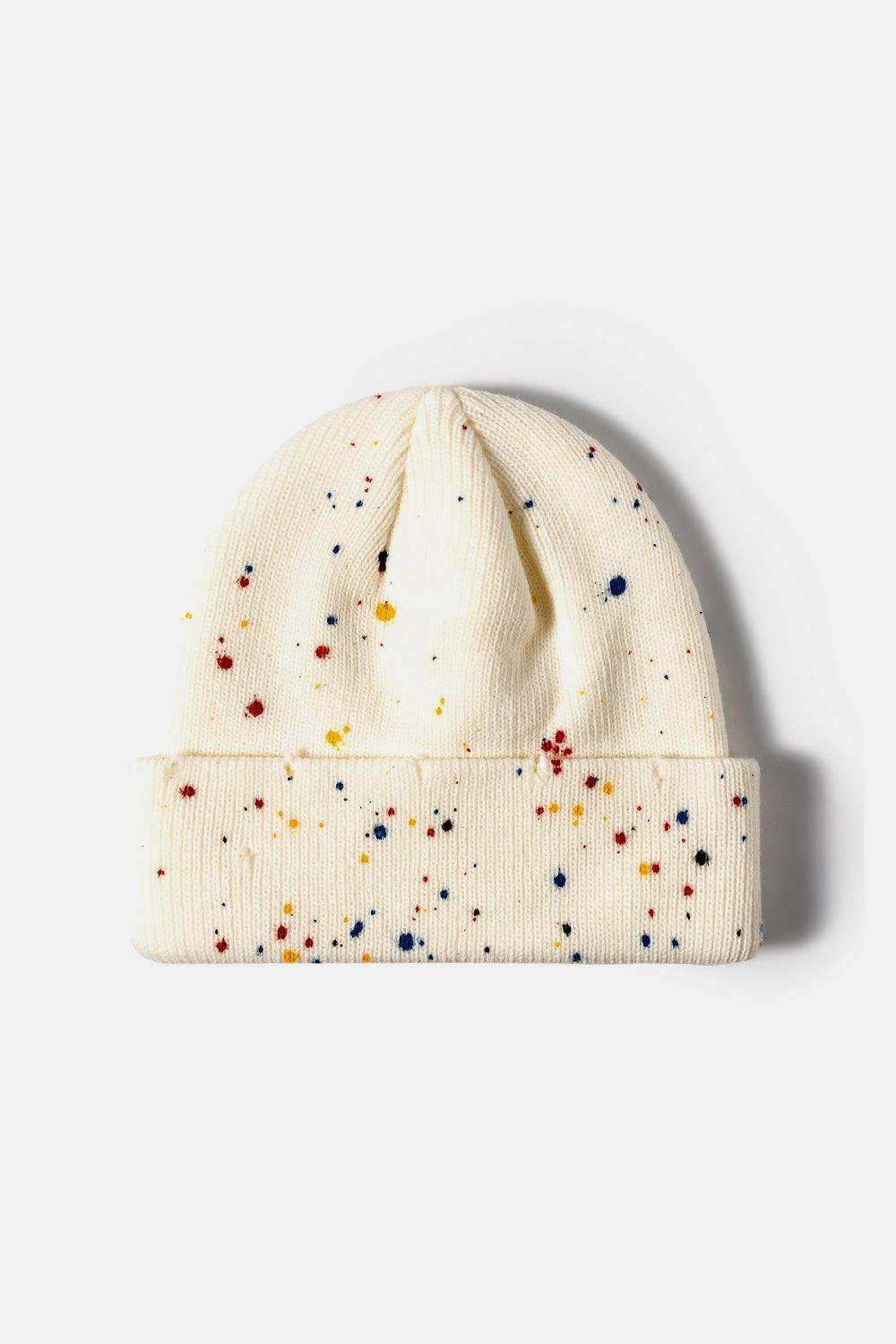 Confetti Rib-Knit Cuff Beanie - Trendsi - Flyclothing LLC