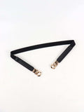 Zinc Alloy Buckle Elastic PU Belt - Trendsi - Flyclothing LLC