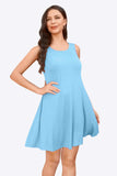 Full Size Round Neck Sleeveless Dress with Pockets - Trendsi - Flyclothing LLC