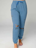 Distressed Sweatshirt and Joggers Set - Trendsi - Flyclothing LLC