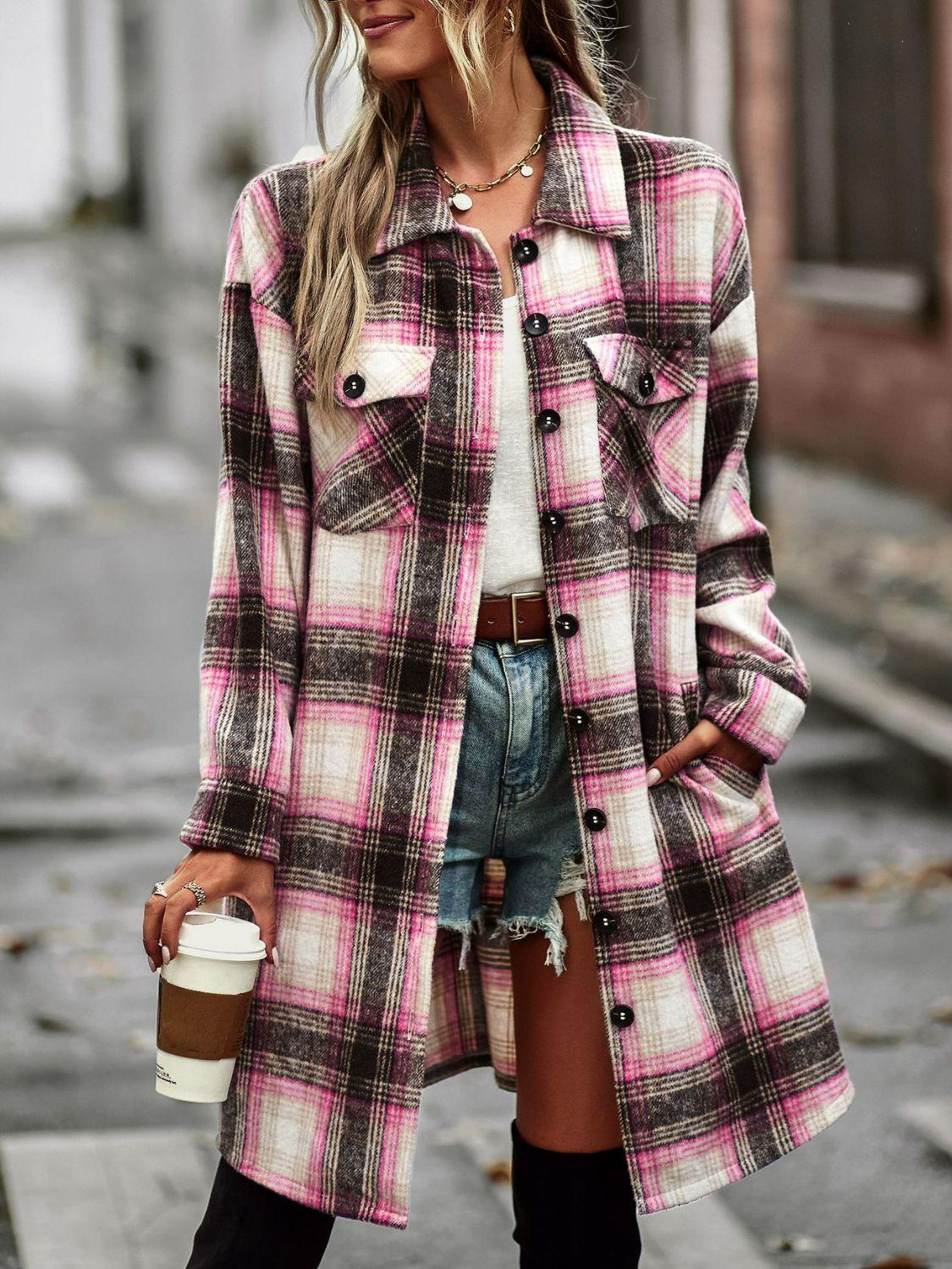 Plaid Trench Coat, Seattle tall fashion