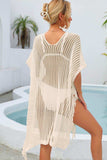 Fringe Trim Openwork Cover Up - Trendsi - Flyclothing LLC