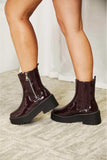 Forever Link Side Zip Platform Boots - Trendsi - Flyclothing LLC