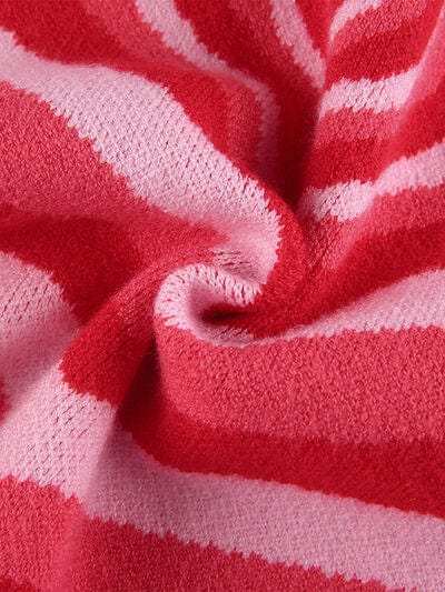 Heart Mock Neck Sweater Vest - Trendsi - Flyclothing LLC