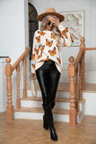 Butterfly Round Neck Long Sleeve Sweater - Trendsi - Flyclothing LLC