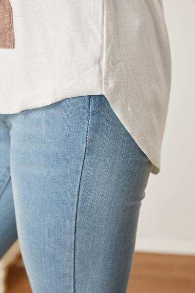 Color Block Drawstring Half Button Hoodie - Trendsi - Flyclothing LLC