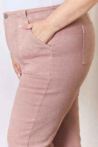 RISEN Full Size High Rise Ankle Flare Jeans - Trendsi - Flyclothing LLC