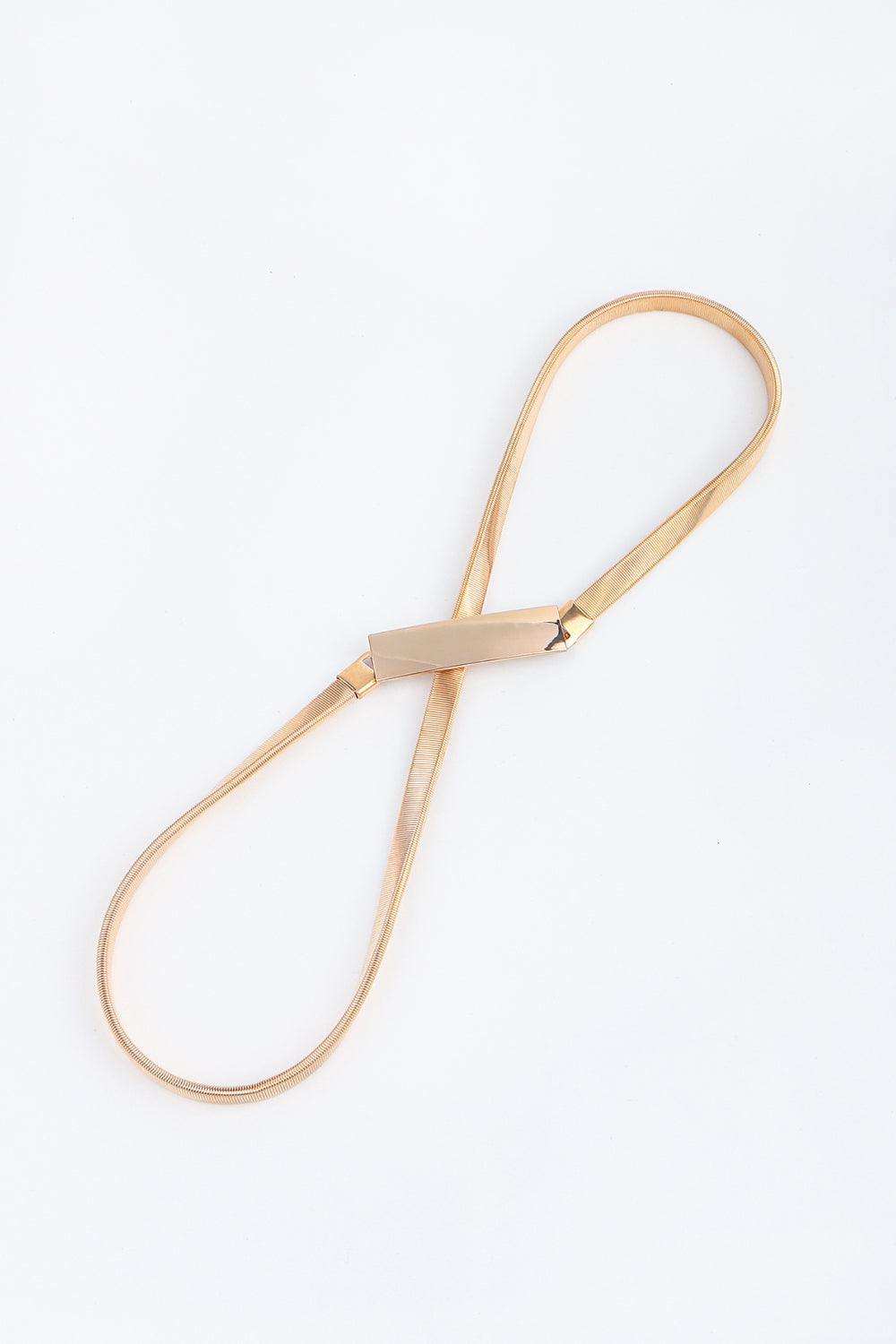 Elastic Iron Skinny Belt - Trendsi - Flyclothing LLC