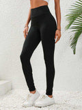 Wide Waistband Leggings - Trendsi - Flyclothing LLC