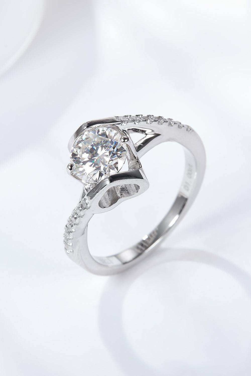 Limitless Love Platinum-Plated Moissanite Ring - Trendsi - Flyclothing LLC