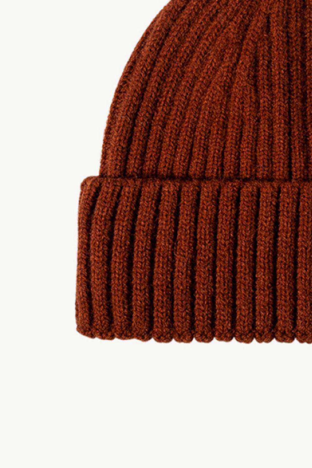 Rib-Knit Cuff Beanie - Trendsi - Flyclothing LLC
