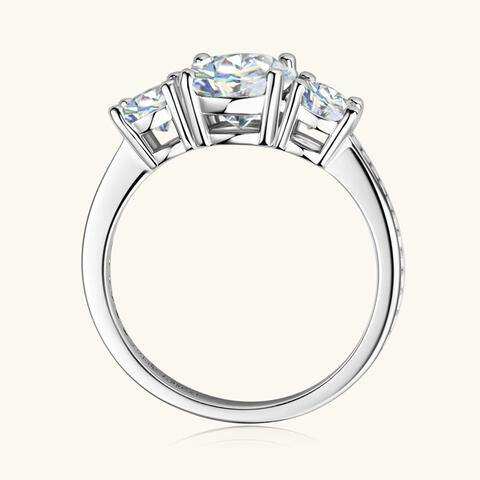 3 Carat Moissanite 925 Sterling Silver Ring - Trendsi - Flyclothing LLC