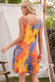 Tie-Dye Sleeveless Dress with Pockets - Trendsi - Flyclothing LLC