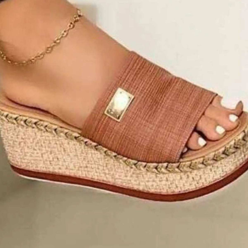 PU Leather Open Toe Sandals - Trendsi - Flyclothing LLC