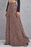 Animal Print High-Rise Culottes - Trendsi - Flyclothing LLC