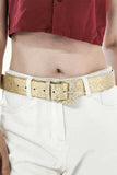 Glitter PU Leather Belt - Trendsi - Flyclothing LLC