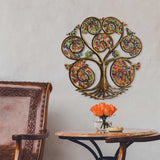 Autumn Spiral Tree of Life Haitian Steel Drum Wall Art - Haitian Artisans - Flyclothing LLC