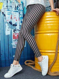 Printed High Waist Skinny Leggings - Trendsi - Flyclothing LLC