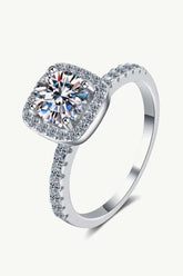 Square Moissanite Ring - Trendsi - Flyclothing LLC
