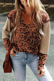 Leopard Dropped Shoulder Hoodie - Trendsi - Flyclothing LLC