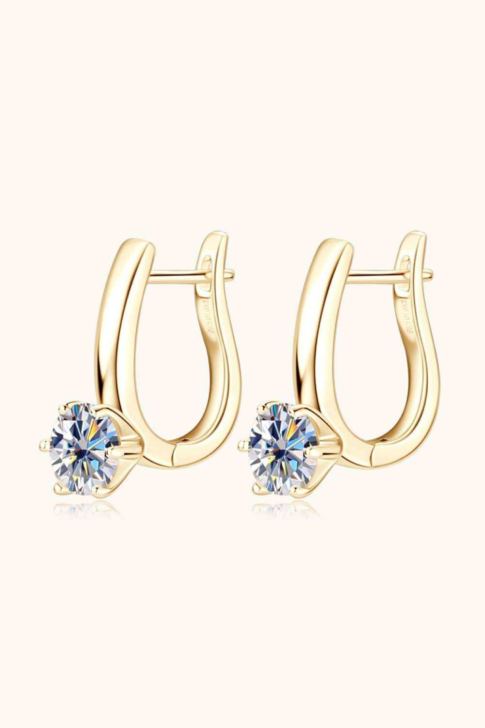 2 Carat Moissanite 925 Sterling Silver Earrings - Trendsi - Flyclothing LLC