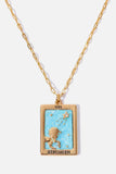 Tarot Card Pendant Copper Necklace - Trendsi - Flyclothing LLC