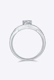 1 Carat Moissanite Teardrop 925 Sterling Silver Ring - Trendsi - Flyclothing LLC