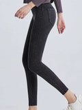 Wide Waistband Sports Leggings - Trendsi - Flyclothing LLC