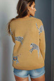 Animal Element Round Neck Dropped Shoulder Sweater - Trendsi - Flyclothing LLC