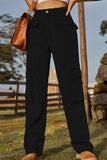Loose Fit Long Jeans with Pockets - Trendsi - Flyclothing LLC
