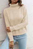 Turtleneck Long Sleeve Sweater - Trendsi - Flyclothing LLC