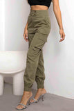 High Waist Cargo Pants - Trendsi - Flyclothing LLC