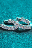 1.8 Carat Moissanite Hoop Earrings - Trendsi - Flyclothing LLC