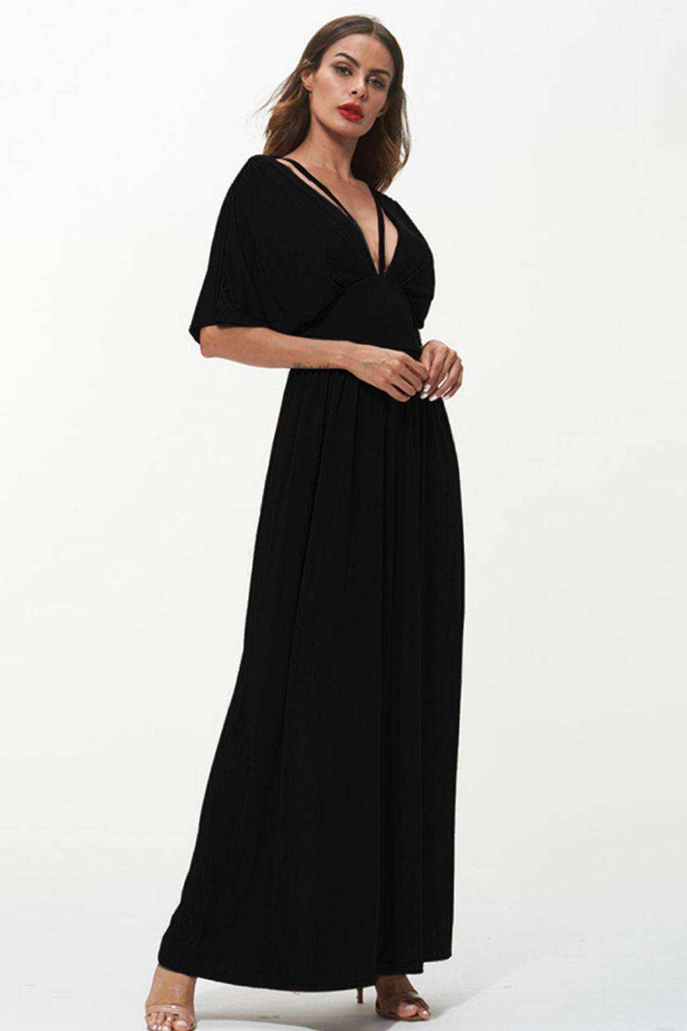 Strappy Neck Maxi Dress - Trendsi - Flyclothing LLC
