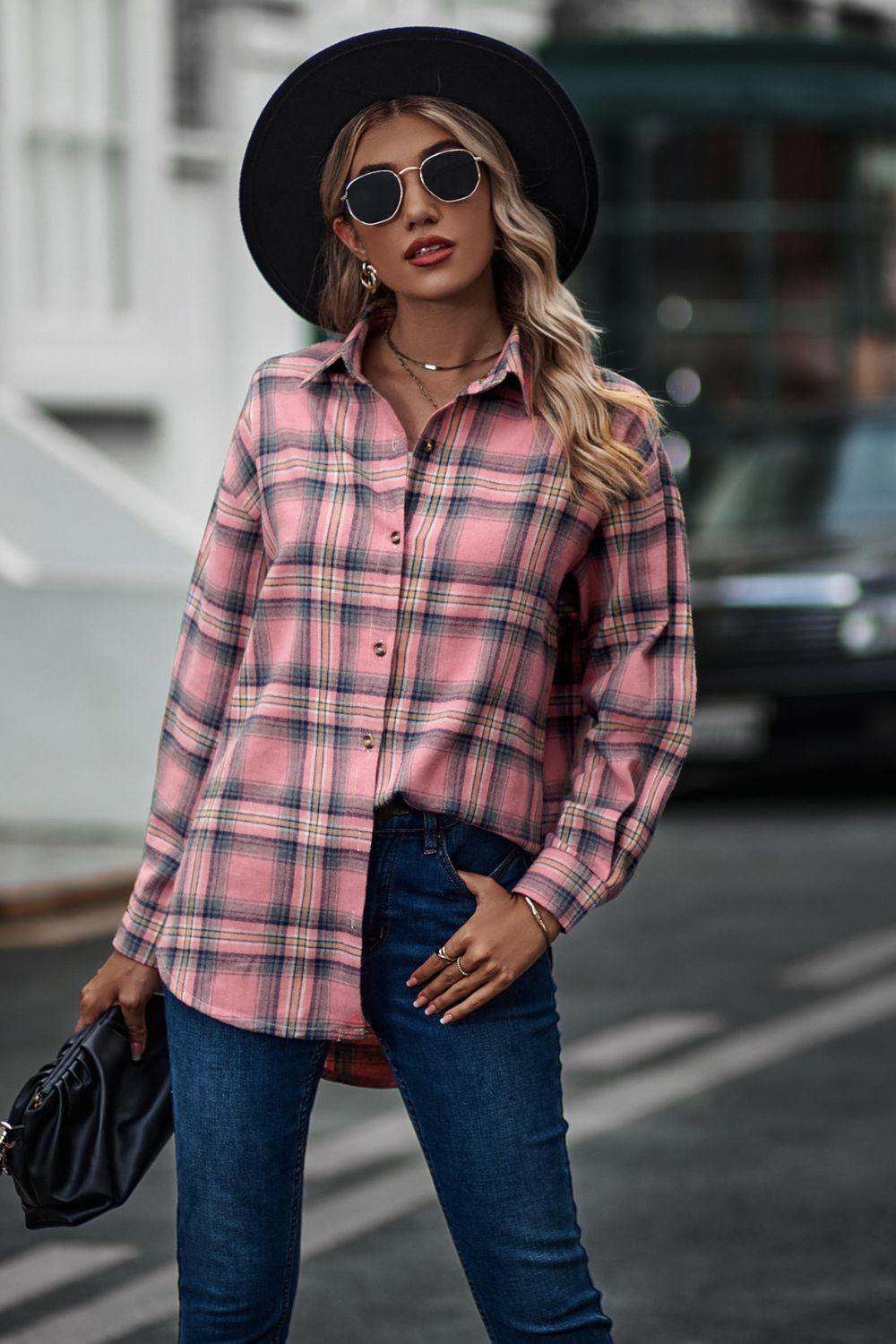 Women's Louisville Cardinals Plaid Flannel Shirt