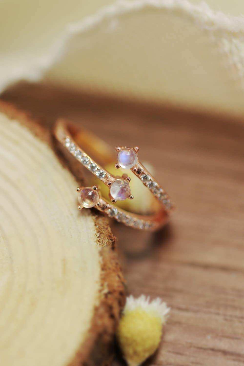 High Quality Natural Moonstone 925 Sterling Silver Ring - Trendsi - Flyclothing LLC