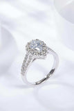1 Carat Moissanite Teardrop Split Shank Ring - Trendsi - Flyclothing LLC