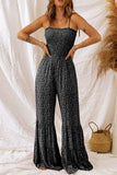 Floral Spaghetti Strap Wide Leg Jumpsuit - Trendsi - Flyclothing LLC