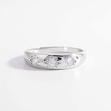 925 Sterling Silver Inlaid Zircon Ring - Trendsi - Flyclothing LLC